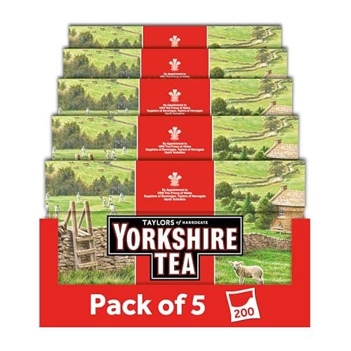 Image of Yorkshire Tea, 5 Boxes of 40 Tea Bags, (Total 200 Bags)