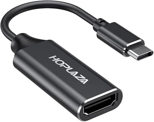 Image of HOPLAZA USB C to HDMI Adapter, Type c to HDMI 4K60Hz Adapter (Thunderbolt 3/4 Compatible) with Video Audio Output Compatible with iPhone 15 Pro/Pro Max, MacBook Pro 2023-2016, Huawei Mate 60 and More