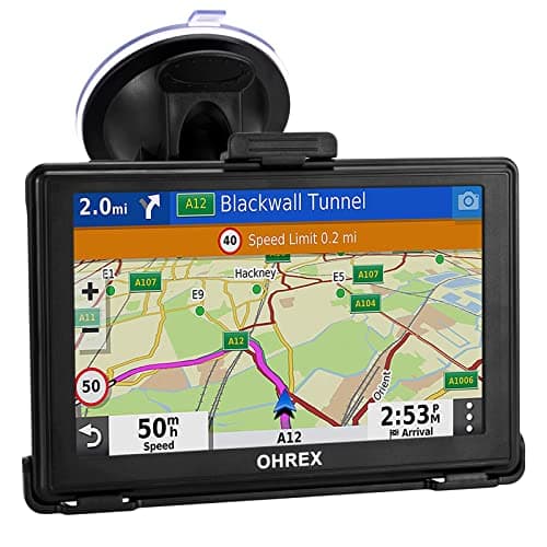 Image of OHREX GPS Navigator for Car Truck RV 2025,Truck GPS Commercial Drivers,Large 5”Trucker GPS,Latest 2026 Map with Free Lifetime Updates,Custom Routing,Driver Alerts