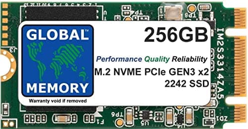 Image of GLOBAL MEMORY 256GB M.2 2242 PCIe Gen3 x2 NVMe B+M KEY WWAN SOLID STATE DRIVE (SSD) FOR LENOVO IDEAPAD 3 530S / THINKPAD V15 P52S X280 T470P T480S T480 T495 L490 T580