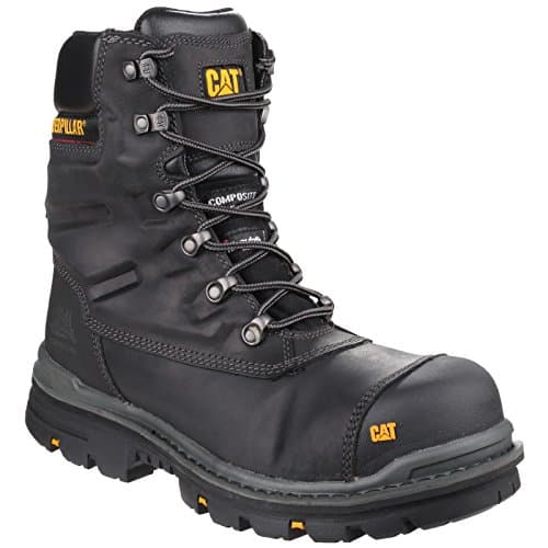 Image of Cat Footwear Men's Premier 8 Safety Boots, Black Black Black, 7 UK