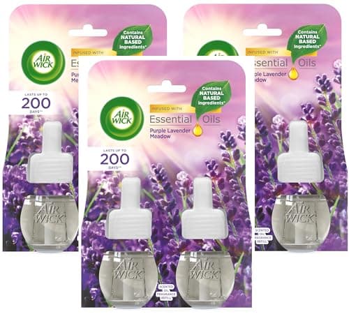 Image of 6 X Air Wick Electrical Plugin Oil Refills - Purple Lavender Meadow