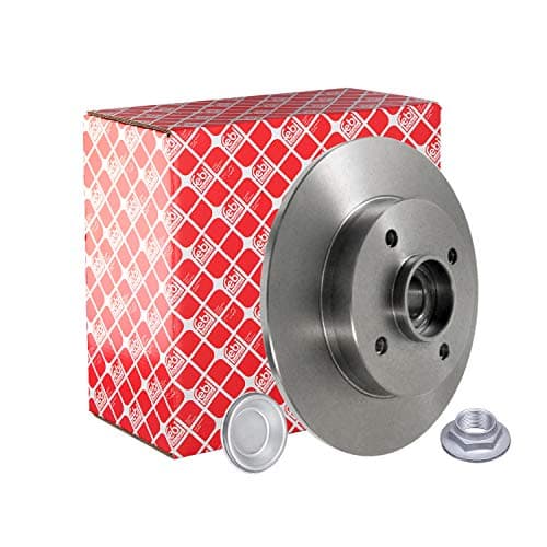 Image of febi bilstein 32782 Brake Disc with bearing and ABS pulse ring (1 Brake Disc) rear, full, No. of Holes 4