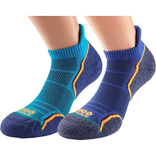 Image of 1000 Mile Unisex 2263kl RUN SOCKLET-TWIN PK KING/NY2263H -L (9-11) MENS, Blue, L EU