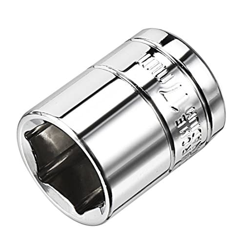 Image of Sourcingmap 3/8-Inch Drive 17mm 6-Point Shallow Socket, Metric, Cr-V