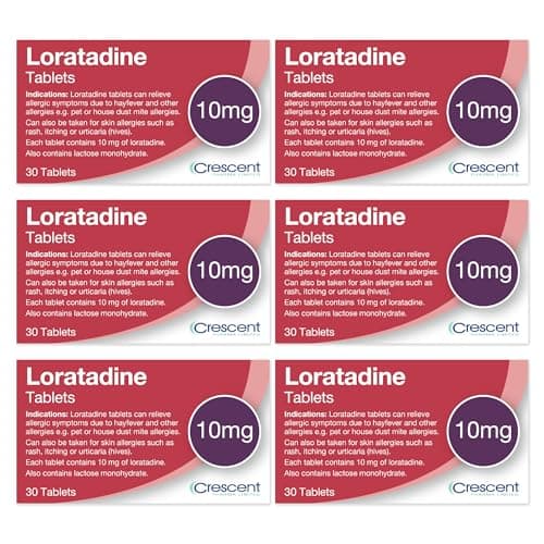 Image of Loratadine 10mg Tablets - 6 Month Supply - Hayfever & Allergy Relief - (30x6) GSL