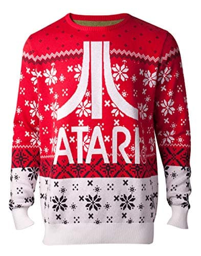 Image of Atari KW234385ATA-XL - Logo Christmas Knitted Sweater, Male, Extra Large, Multi-colour (KW234385ATA-XL)