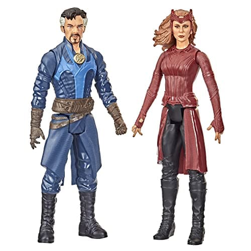 Image of Marvel Avengers Titan Hero Series Doctor Strange in The Multiverse of Madness Toys, Doctor Strange The Scarlet Witch 12-Inch-Scale 2-Pack