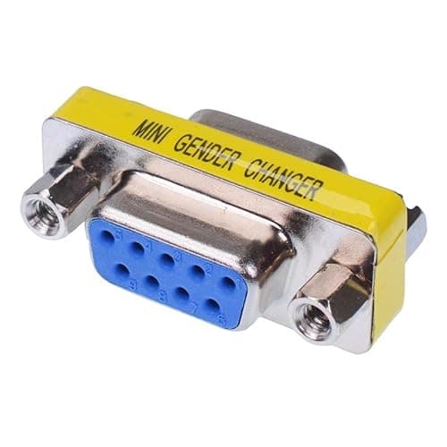 Image of 9 Way D Sub Female to Female Adapter Connector