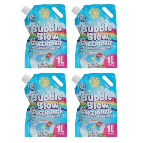 Image of 2 Packs of 1 Litre Bubble Solution Concentrate, 1L Ready to Mix Bubble Refill Liquid Solution Just Add Water