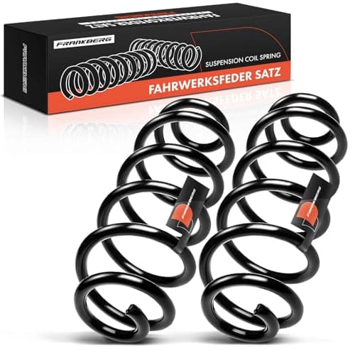 Image of Frankberg 2x Coil Spring Rear axle Compatible with A6 Avant 4G5 4GD 2011-2018 A7 Sportback 4GA 4GF 2010-2018 Replace# 8K0511115HC