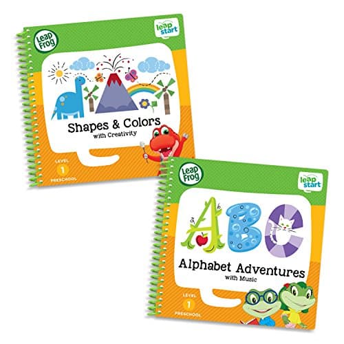 Image of LeapFrog LeapStart Level 1 Preschool Activity Book Bundle with Alphabet Adventures, Shapes and Colors