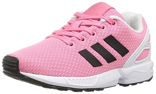 Image of adidas Originals Girls' ZX Flux C Running Shoe, Easy Pink Black/White, 2.5 M US Little Kid