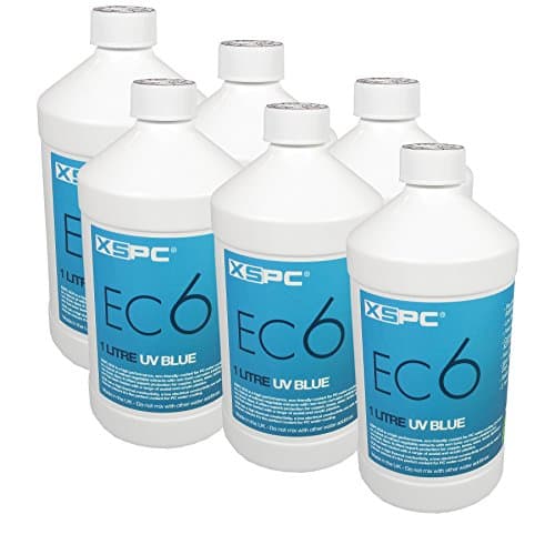 Image of XSPC EC6 Non Conductive Coolant - UV Blue (6 Pack)