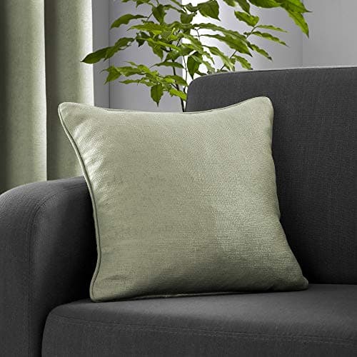 Image of Fusion - Sage Green Cushion (43 x 43cm) - Filling Included - Piped Edge - Matching Curtains Available - Green Cushion with Cover Included/Cushion Insert - Strata Collection
