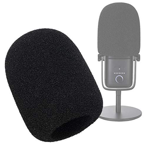 Image of YOUSHARES Pop Filter - Mic Foam Windscreen Cover Compatible with Wave:3 Premium USB Condenser Microphone to Blocks Out Plosives