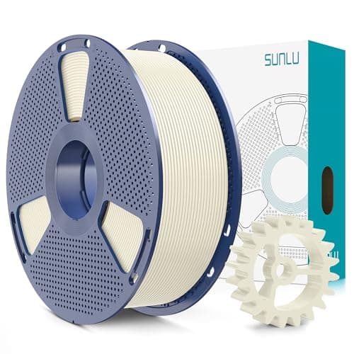 Image of SUNLU PLA+2.0 Filament, Upgrade PLA+ 1.75mm, Tougher and Stronger, Neatly Wound 3D Printer Filament, Dimensional Accuracy +/-0.02mm, 1KG Spool(2.2lbs), Bone White
