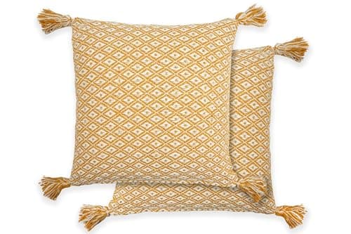 Image of Emma Barclay Casablanca Cushion Cover 17 X 17 Ochre