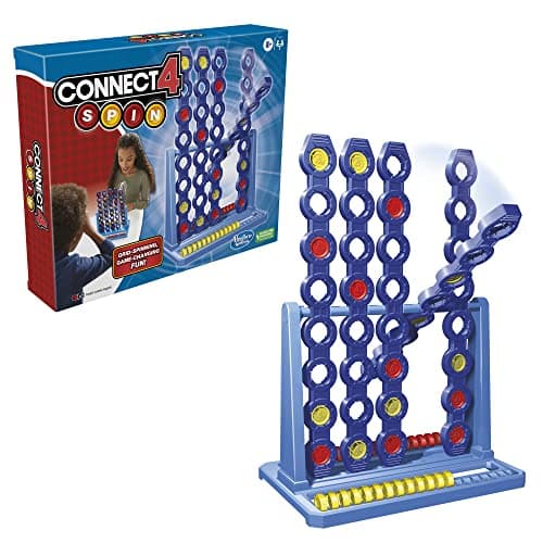 Image of Connect 4 Spin Game, Features Spinning Connect 4 Grid, 2 Player Board Games for Family and Kids, Strategy Board Games, Ages 8 and Up