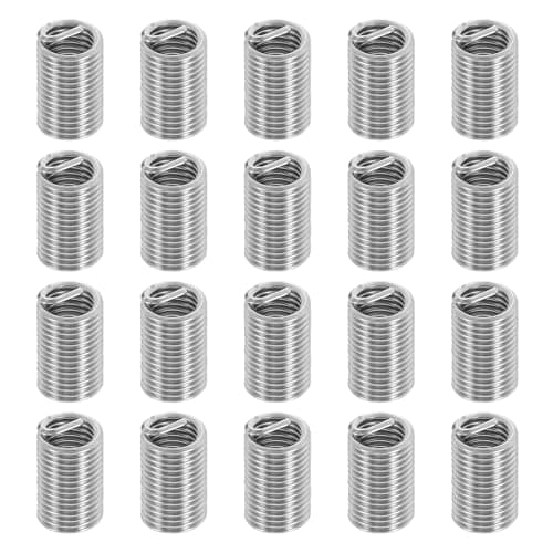 Image of PATIKIL Wire Thread Inserts 10#-32 UNF 3D 14.4mm, 20Pcs 304 Stainless Steel Helical Coiled Wire Screw Threaded Sleeve Sheath for Mechanical Equipment Automotive Repairs