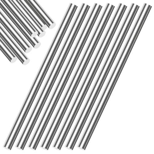 Image of Glarks 15pcs 3mm Diameter Stainless Steel Spring Wire Kit, 400mm Length Spring Steel Wire, Straight Full Hard Music Wires for DIY Crafts, Jewelry Making, Model Building, Manufacture