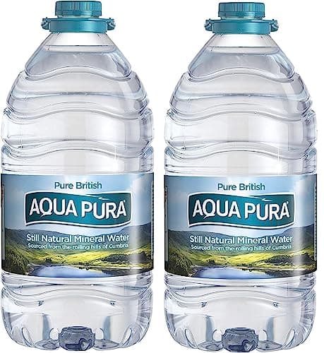 Image of 2x 5 Litre Aqua Pura, Large Bulk Big Bottle Still Natural Mineral Water,(Pack of 2, total 10 litre)