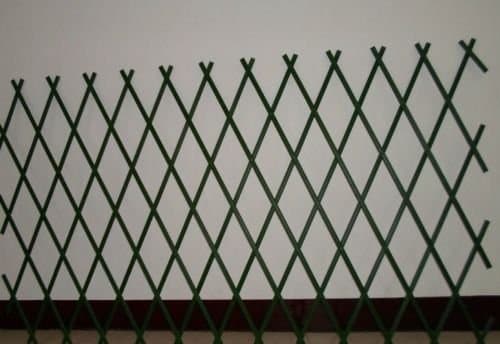 Image of 3 x Green Expanding Plastic Garden Trellis 180 X 40cm 1.8m PVC