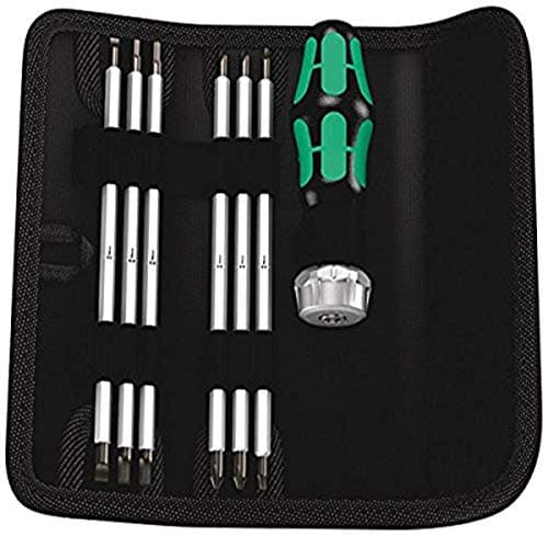 Image of Wera 73665 Kraftform Kompakt Vario Ra Ratchet Screwdriver and Bit Set, 7 Pieces