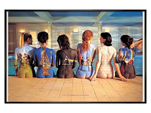 Image of Pink Floyd Framed Back Catalogue Campaign Poster, 91.5 x 61cm, Gloss Black Frame, Landscape Orientation, Wall Decoration, Living Room