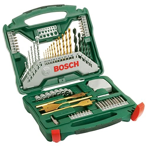 Image of Bosch 70-Pieces X-Line Titanium Drill and Screwdriver Bit Set (for Wood, Masonry and Metal, Accessories Drills)