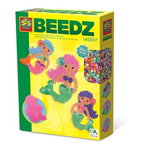 Image of SES Creative 6212" Beedz Mermaid Iron on Beads Craft Set, Mixed