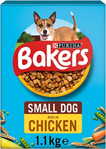 Image of Bakers Small Dry Dog Food Chicken & Veg 1.1kg (Pack of 4)