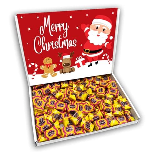 Image of Fruit Salads Merry Christmas Sweet Gift Box Hamper (SANTA RED FRONT)