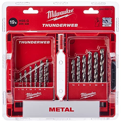 Image of Milwaukee 4932352374 Drill, Set 19 Piece 1-10mm