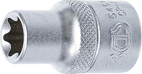 Image of BGS 6464 E-Type Socket, 12.5 mm (1/2") Drive, E14, Chrome Vanadium Steel, Chrome Plated