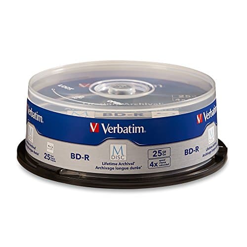 Image of Verbatim 98809 M-DISC BD-R 25GB / 1-4x, 25-Disc Cakebox