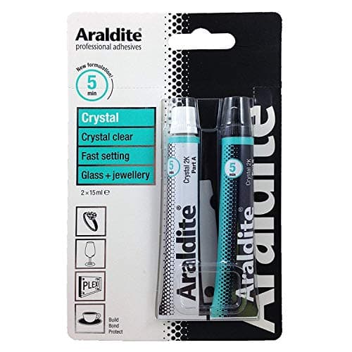 Image of ARALDITE® Brand Araldite Crystal Epoxy Adhesive Glue 15 ml 2 Tubes ARA-400008