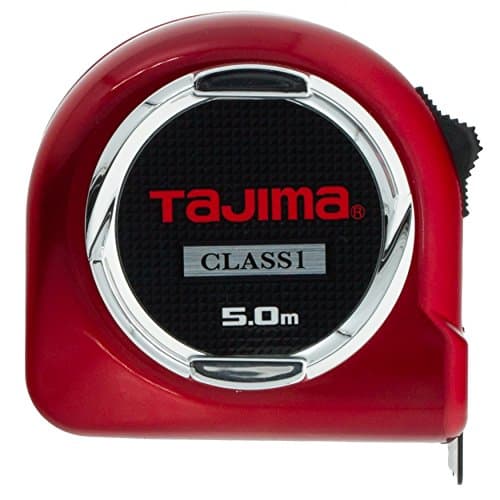 Image of Tajima H1550MW Class 1"Hi Lock" Measuring Tape, Red, 5 m x 25 mm