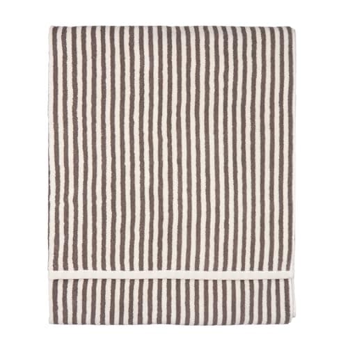 Image of Yard Hebden Bath Sheet – Ultra Soft 100% Cotton Terry Striped Luxury Bathroom Towel (Chocolate – 100x150cm)