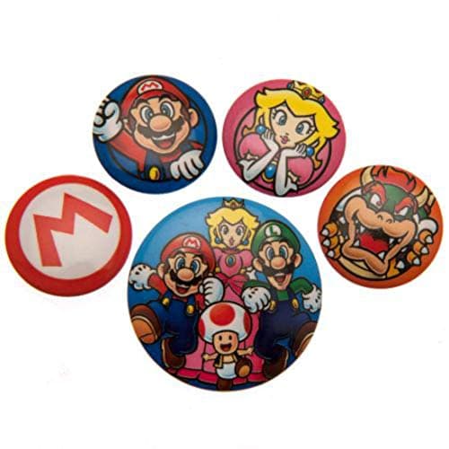 Image of Pyramid International Super Mario Badge, Multi-Colour, 10 x 12.5 x 1.3 cm, BP80440