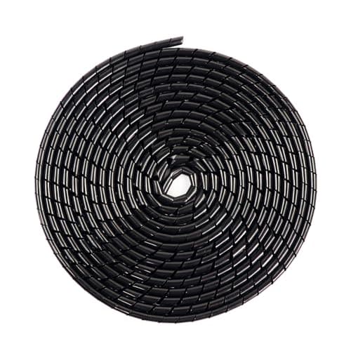 Image of Soodyoow 10M Spiral Cable Wrap, Cable Tidy Tube, 10m Diameter 6mm and 4mm Wire Management Sleeve Flexible Spiral Cable Wrap Kit, for TV PC Audio Laptop Ethernet Cable Mouse Cable Data Cable