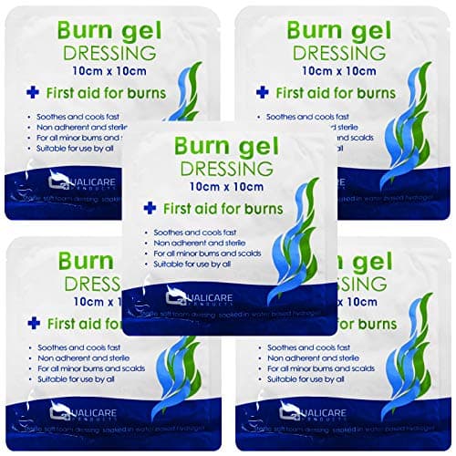 Image of Qualicare Medium Size 10cm x 10cm Non Adherent Burns Scalds Dressings 5 Pack