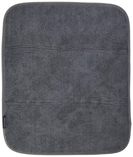 Image of Brabantia 117626 Microfibre Dish Drying Mat, Dark Grey, 47 x 40 x 1 cm