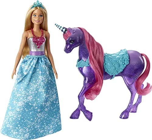 Image of Barbie Mattel FPL89 Dreamtopia Doll and Unicorn