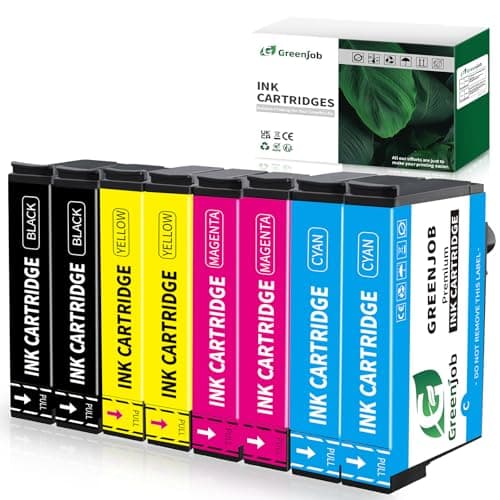 Image of Greenjob Compatible 405XL Ink Cartridges Multipack Replacement for Epson 405 XL Compatible with Workforce Pro WF-3820 WF-4820 WF-7310 WF-7830 WF-7835 WF-7840 WF-3825 WF-4825 WF-4830 Printer (8-Pack)