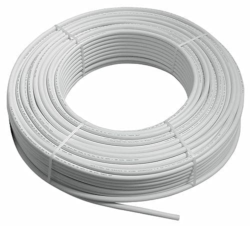 Image of ARA CHOICE PE-X Barrier Pipe Pushfit/Speedfit White WRAS Approved 15mm Daimeter Hot and Cold Coil Water Bathroom Heating Length 5/10/15/20/30/35/40/45/75M (10M)