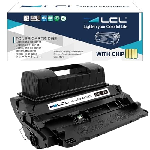 Image of LCL Toner Cartridge 81X CF281X 25000Pages (1PK Black) Replacement for HP LaserJet Enterprise MFP MFP M630f MFP M630z MFP M630h MFP M630dn M605n M605dn M605x M606dn M606x MFP M625