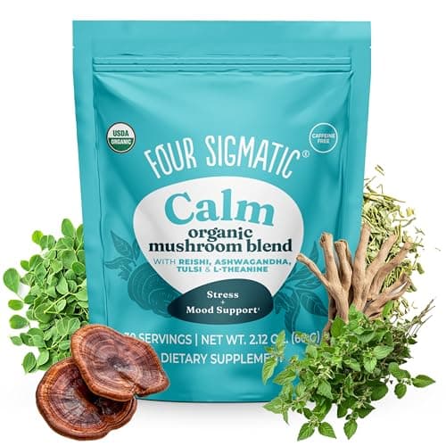 Image of Four Sigmatic Adaptogen & Mushroom Blend Balance Mix – Adaptogen Complex with Ashwagandha, Moringa, Holy Basil, Reishi, Chaga & More