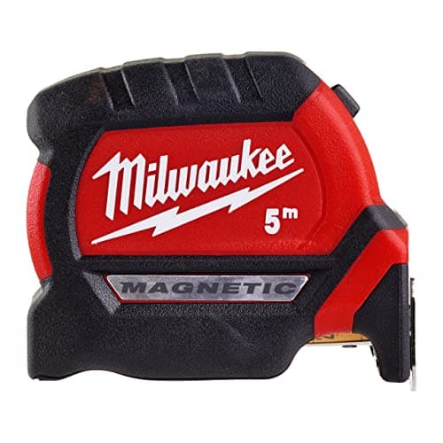 Image of Milwaukee ‎4932464599 Premium Magnetic Tape Measure HP5Mg/27, Red/Black