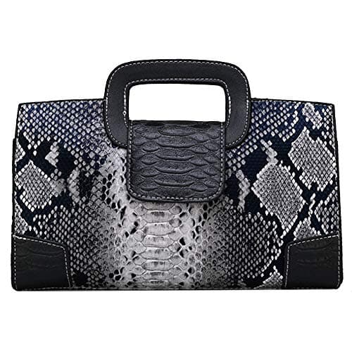 Image of Aisi Women Lady Vintage Flap Tote Satchel Handbag Fashion Snakeskin Pattern Shoulder Cross Body Bag